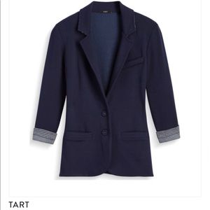 Navy cotton blazer size M